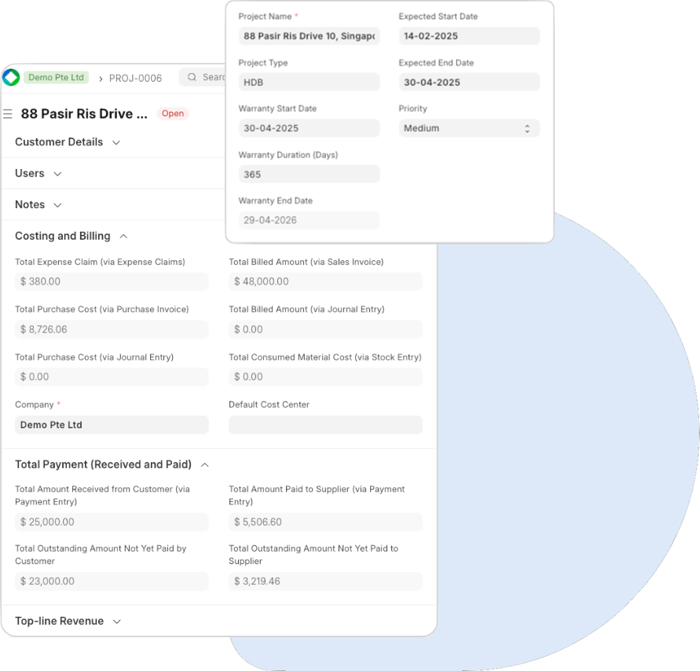 project-dashboard-tracking